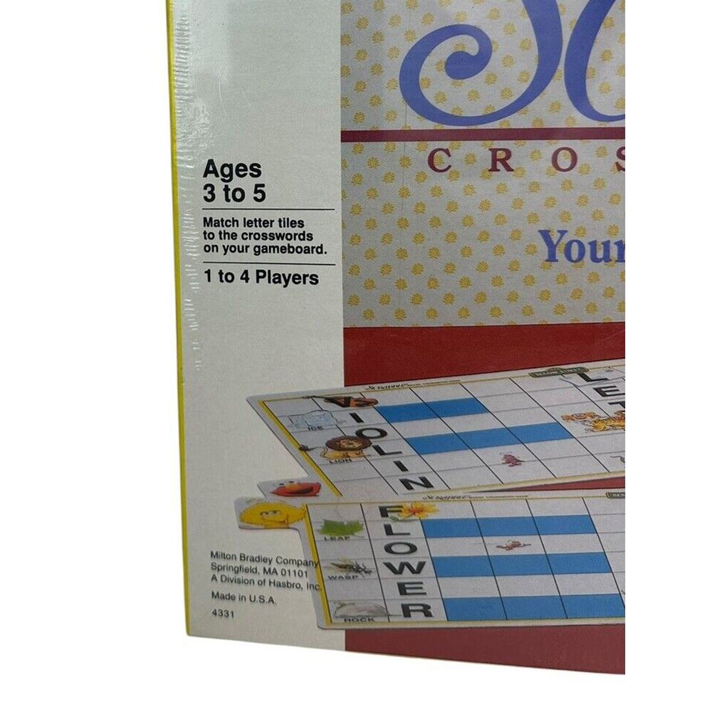 Sesame Street Kids Scrabble Game by Milton Bradley 1992 Vintage Game New Sealed - Picture 2 of 12
